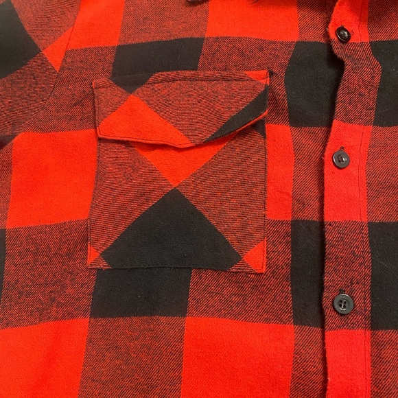 SHEIN, Small, Red and Black Flannel, - Picture 3 of 5